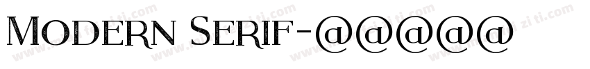 Modern Serif字体转换